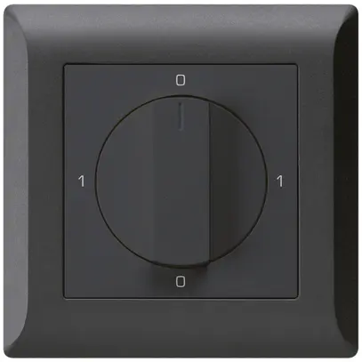 Interruttore rotativo INC kallysto.line 0/3L nero con manopola 