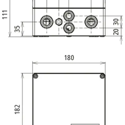 Coffret de raccordement générateur DEHN/elvatec SE DCU 2 YPV 1+2 1000 1M 2S FM 