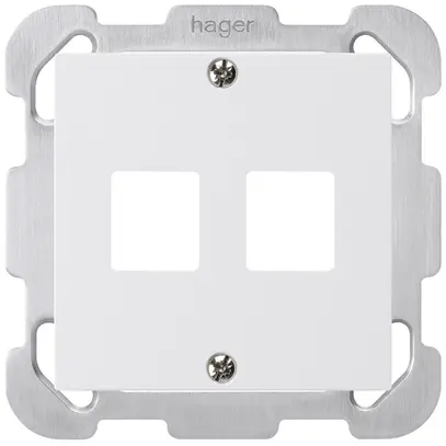 Kit frontal ENC HMS kallysto B pour 2 modules blanc 