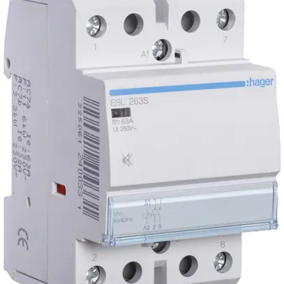REG-Schütz Hager ESL 12VAC 2 Schliesser 63A brummfrei 3TE 