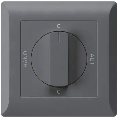 Interruttore rotativo INC 0-Hand-0-Aut. kallysto.line 2/1L antracite manopola 