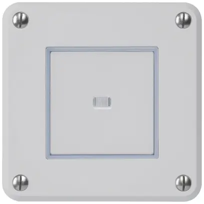 Contatto pulsante INC robusto IP55 grigio illuminato 