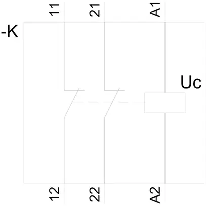 Contacteur AMD Siemens SENTRON INSTA 5TT5 220…230V AC/DC 2NC 20A 230V 1UM 
