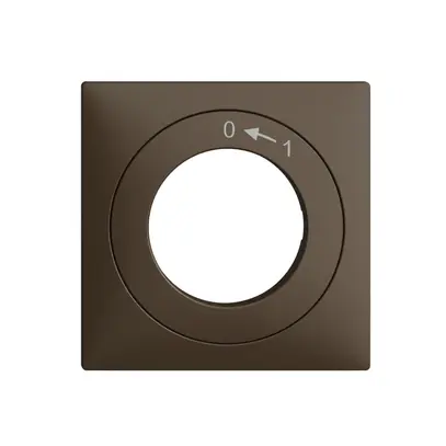 Kit frontal EDIZIOdue 0<-1 coffee 60×60mm pour contact pivotant 