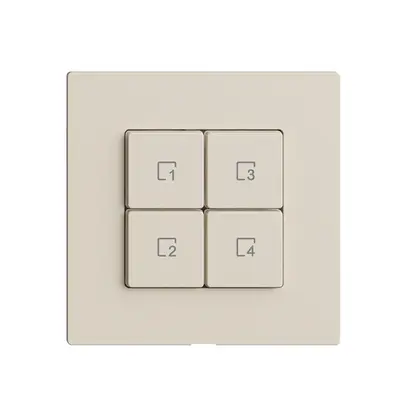 Comando per pulsante scena 4 scene/4T Edue Wiser crema 