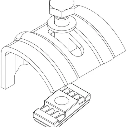 Branca d'acciaio con chiocciola 