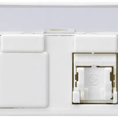 Presa FLF Hager cat.5e 1RJ45/u bianco 