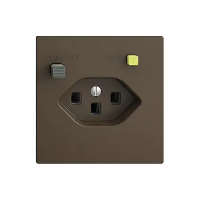 Presa INC EDIZIOdue T23 FI 30mA F, coffee 