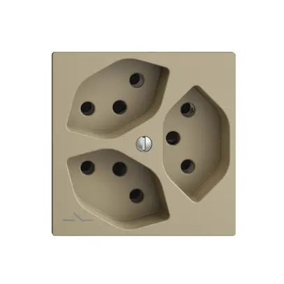 Prise ENC EDIZIOdue 3×T13 sand 1×S 