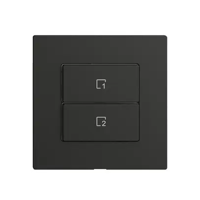 Poussoir scène 2 scènes vertical/2T Edue Wiser noir 