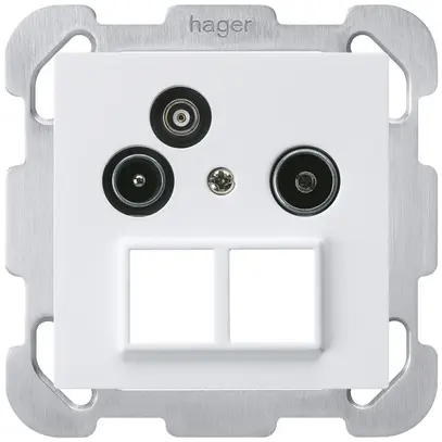 Prise pour antenne ENC R/TV/données kallysto HMS B 2GHz 10.5db blanc 