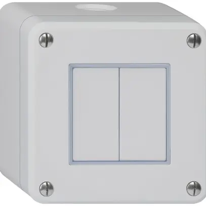 AP-Druckschalter robusto IP55 Schema 3+3 grau 