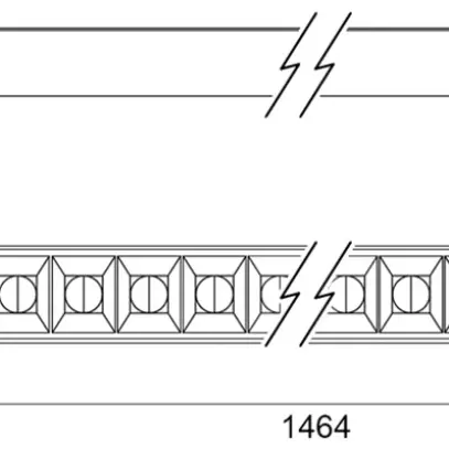Partie lumineuse Sylvania Pixo Line 1500 50W 7500lm 840 70° DALI AD3PH bc 