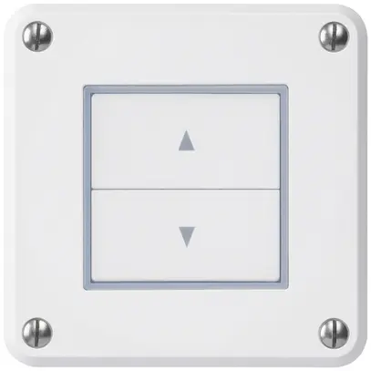 Pulsante per tapparelle INC robusto IP55 bianco con 2 tasti di comando 