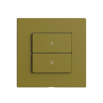 Interrupteur stores 1K/2T Edue Wiser olive 