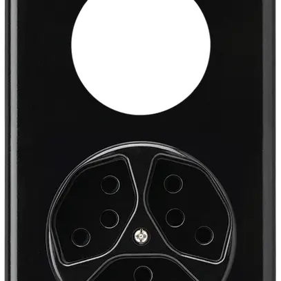 Combinazione INC vuoto+3×tipo 13 nero basico 