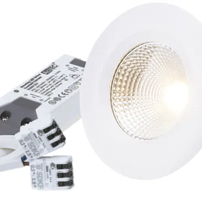 Spot LED INC Stato 10.5W 230V 960lm 3000K trou Ø80mm blanc 60° 