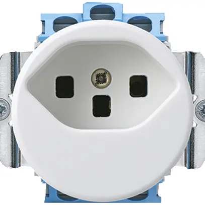 Inserto per presa tipo 23 INC basico A bianco con morsetti a vite 