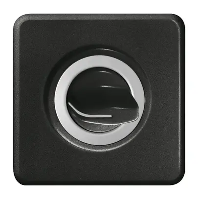 UP-Frontset FH schwarz, für Drehschalter, ohne Gravur 