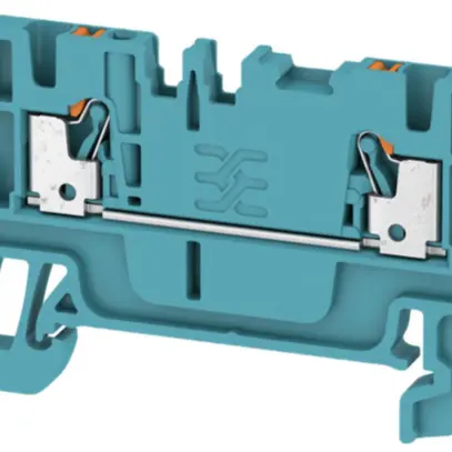 Borne de passage Weidmüller A2C PUSH IN 1.5mm² TS35 bleu 
