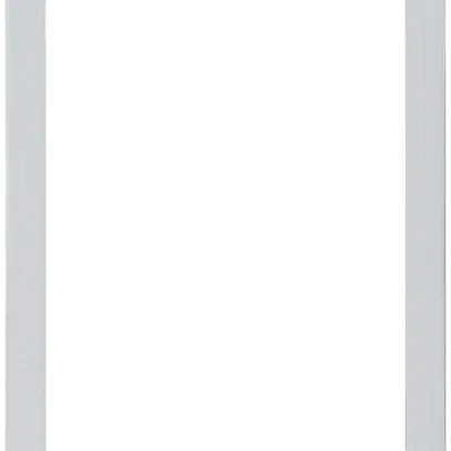 Befestigungsplatte Hager FLF 3/5 1×1 Aluminium eloxiert natur 