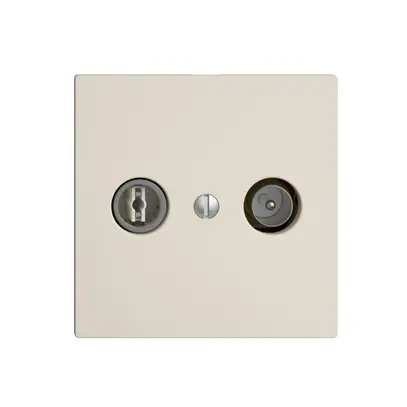 Prise TV-R ENC EDIZIOdue 15dB crema à large bande 5…2000MHz, F 