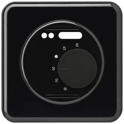 UP-Frontset basico schwarz für RaumthermostatFussbodenheiz. 