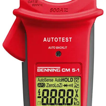 Pince ampèremétrique CM 5-1 750VAC/1000VDC 600A 10kΩ Cat IV 600V/Cat III 1000V 