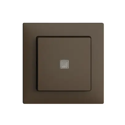 Kit frontal EDIZIOdue coffee 60×60mm a lentille frontale 