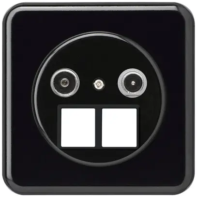 Presa multimedia INC basico TV-R mont.C 23dB 2GHz nero 