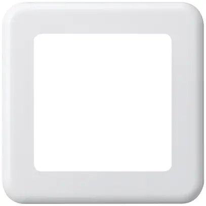 Plaque de recouvrement ENC 1×1 Hager basico 1×systo blanc 