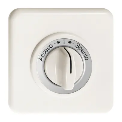 Kit frontale Accesso-I-Spento per contatto rotativo bianco 