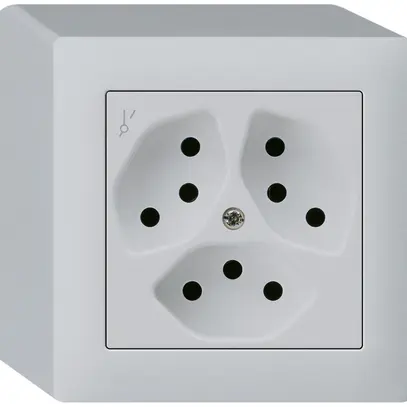 Presa AP kallysto 3×T13/1S grigio chiaro 