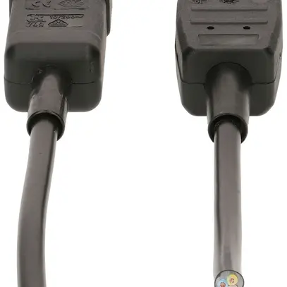 Cavo d'apparecchio MAX HAURI Td 3×1mm² 2.5m nero spina C14/C15 