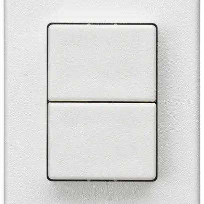 Interruttore a pulsante 2× AMD Hager FLF 10A/250V 3/1L bianco 