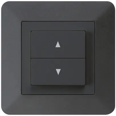 Interruttore per tapparelle INC kallysto.trend nero con 2 tasti di comando 