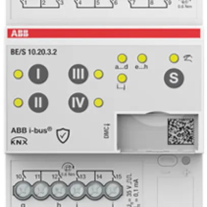 Ingresso binario KNX AMD ABB BE/S10.20.3.2 10-canali verifica del contatto 