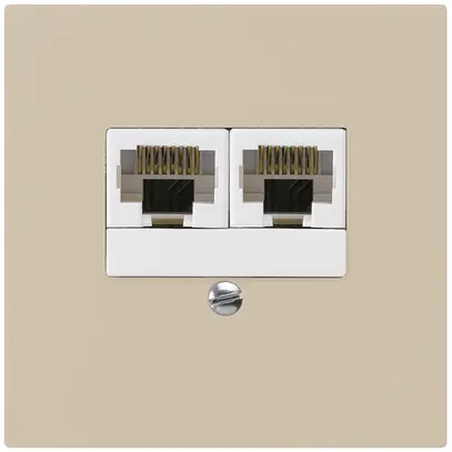Scatola INC kallysto 2×RJ45u separato beige 