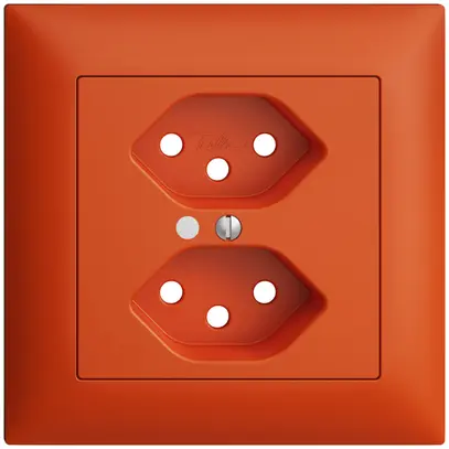 Kit frontale INC EDIZIOdue arancione 88×88mm 2×T13 con lente 