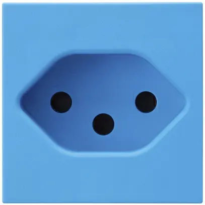 Presa INS Hager tipo 13 blu 45×45 con morsetti a innesto 