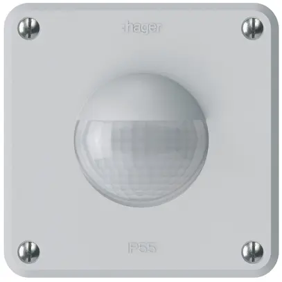 Kit frontale Hager robusto IP55 Z per rilevatore di movimento grigio chiaro 