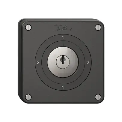 Interrupteur rotatif NUPU NEVO, 3/1L, avec serrure&2 clés, KS, 2-1-2-1, noir 