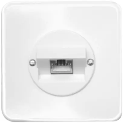 Scatola di raccordo INC PMI 43 1RJ45 bianco 