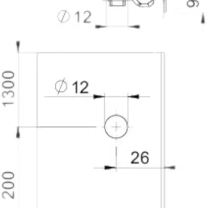 Chiavistello rotativo Bettermann p.canale AZ 50,singolo zincato caldo immersione 