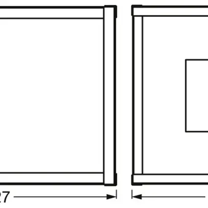 Plafoniera/applique LEDVANCE DECOR NAIROBI E27 1×15W 170×227mm nero 