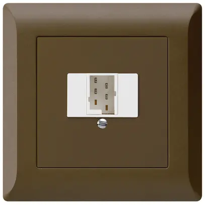 Prise d'enfichage et de raccordement kallysto.line 1×TT83 brun 