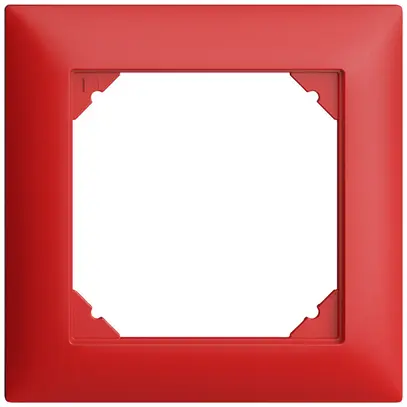 Cadre de recouvrement EDIZIOdue 1×1 88×88mm rouge 