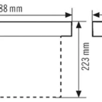 Luminaire de secours ESYLUX SLX 32 LEDi Display 8h, blanc 