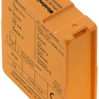 Scaricatore di ricambio Weidmüller VPU AC II 0 750/35 