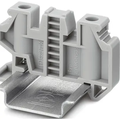Dispositif de fixation Phoenix Contact E/UK-NS 35, L=50.5mm H=35.3mm gris 